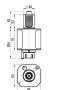 VDI 40, gerader Werkzeughalter, Kupplung DIN 5482, ohne Innenkühlung